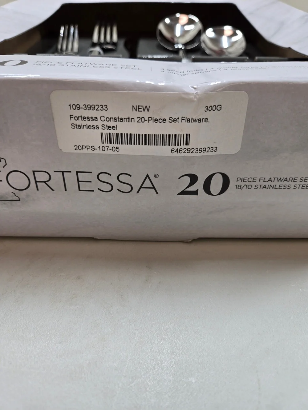 NIB FORTESSA Constantin 20 Piece Flatware Set Stainless Steel 0188